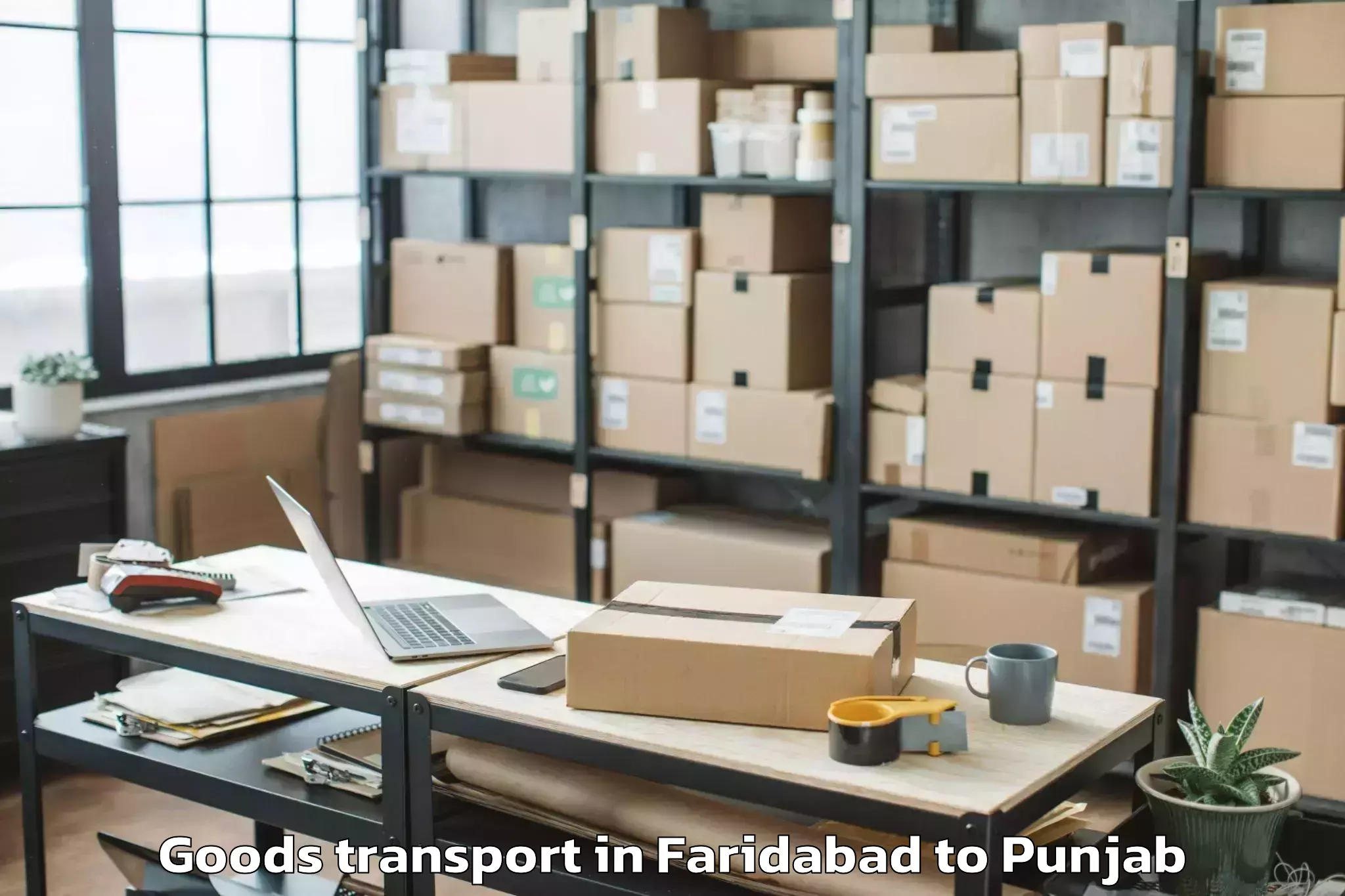 Efficient Faridabad to Jaito Goods Transport